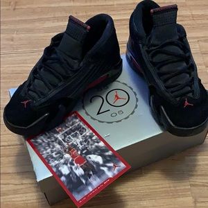 Jordan Retro 14 Black/Varsity Red (2005 release)